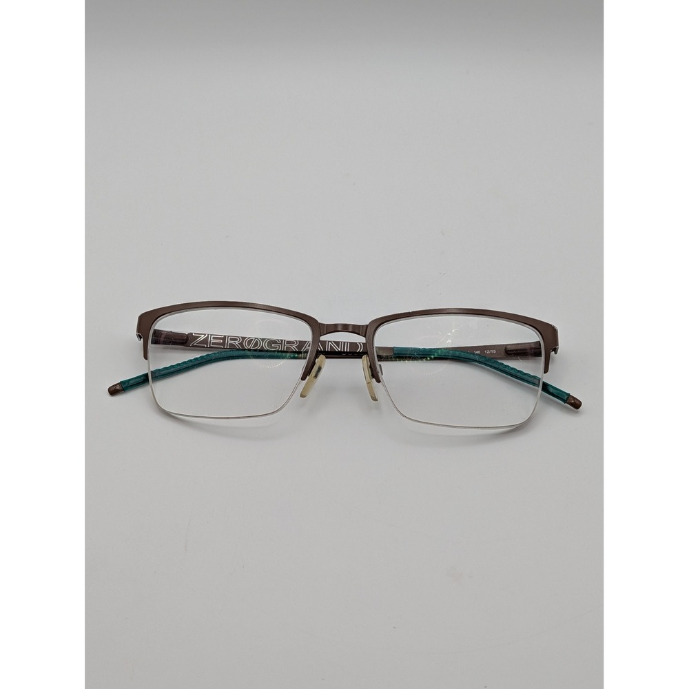 Cole Haan Zerogrand CH4014 Half Rim Eyeglass Frames Brown Teal 51-18-140 - Picture 14 of 16